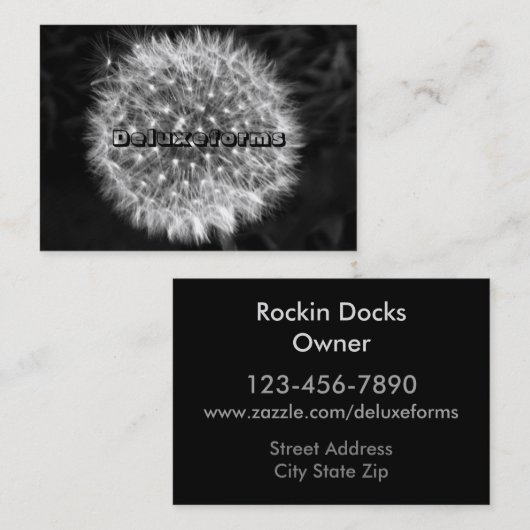 タンポポのけば 名刺 (正面/裏面)