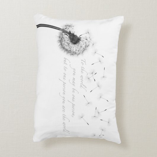 タンポポのインスピレーションのアクセントの枕 アクセントクッション (裏面(縦))