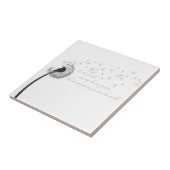 タンポポのインスピレーションのセラミックタイル タイル (側面)