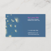 タンポポのウェディングプランナーの名刺 名刺 (裏面)