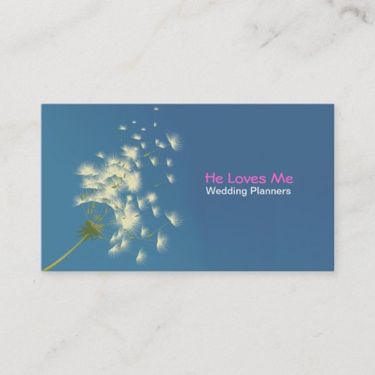 タンポポのウェディングプランナーの名刺 名刺 (正面)