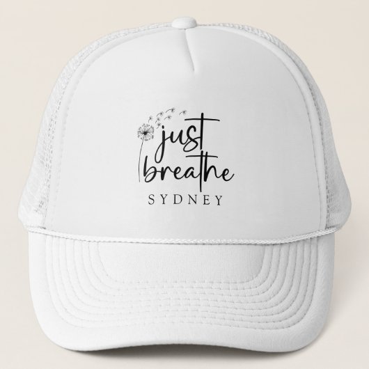 タンポポのカスタムネームギフト キャップ (正面)