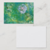 タンポポのグランジな背景の名刺 名刺 (正面/裏面)