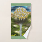 タンポポのシュールな目の夢 バスタオルセット (ハンドタオル)