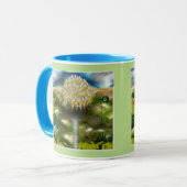 タンポポのシュールな目の夢 マグカップ (正面左)