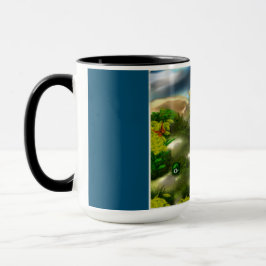 タンポポのシュールな目の夢 マグカップ