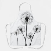 タンポポのシードヘッド付きガーデナー/シェフエプロン エプロン (正面)