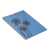 タンポポのトリオのノート ノートブック (右側)