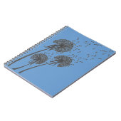 タンポポのトリオのノート ノートブック (左側)