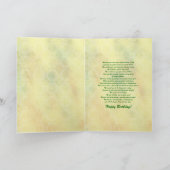 タンポポのハッピーバースデーの娘カード カード (内部)