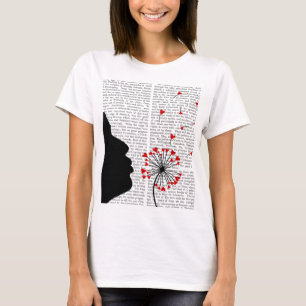 タンポポのハート Tシャツ