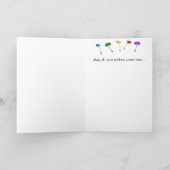 タンポポのパフ、ハッピーバースデー! カード (内部)