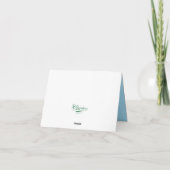 タンポポのポジティブな折りたたみ式感謝カード サンキューカード (裏面)