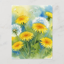 タンポポのポストカード ポストカード