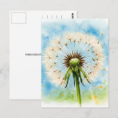 タンポポのポストカード ポストカード (正面/裏面)