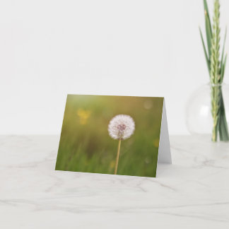 タンポポのメッセージカードとのダンス カード