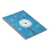 タンポポの上に座っている可愛いラディバグ ノートブック (右側)