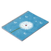 タンポポの上に座っている可愛いラディバグ ノートブック (左側)