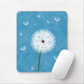タンポポの上に座っている可愛いラディバグ マウスパッド (マウス)