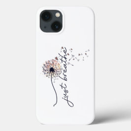 タンポポの励ましヨガ Just Breathe iPhone 13ケース