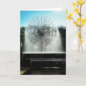 「タンポポの噴水」誕生日カード カード (黄色い花)