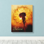 タンポポの夕日 キャンバスプリント (インサイチュ (ウッドフロア))