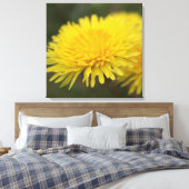 タンポポの夢。黄かわいらし野花 キャンバスプリント (インサイチュ (寝室))