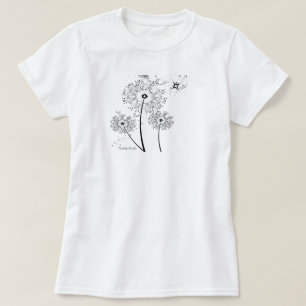 タンポポの女性のTシャツ Tシャツ