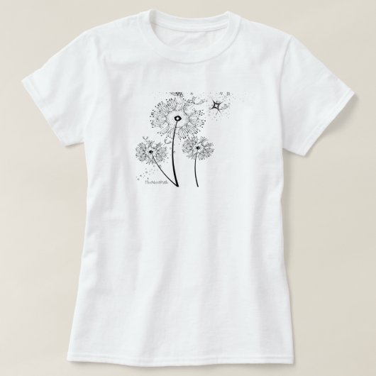 タンポポの女性のTシャツ Tシャツ (デザイン正面)