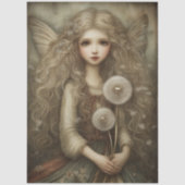 タンポポの幻想的な妖精アート 薄葉紙 (正面)