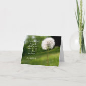 タンポポの感謝カード（日曜学校の先生へ） サンキューカード (正面)