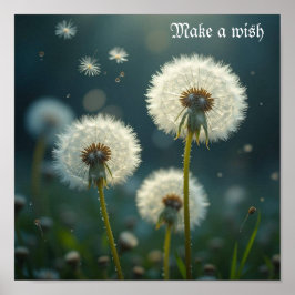 タンポポの時計が願いを叶える ポスター