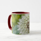 タンポポの時計のマグ マグカップ (正面左)