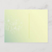 タンポポの歌の結婚式の日付を保存 案内ポストカード (裏面)