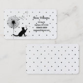 タンポポの水玉模様 名刺 (正面/裏面)