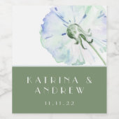 タンポポの水結婚色のワインラベル ワインラベル (シングルラベル)