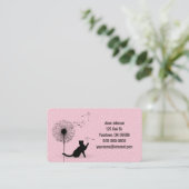 タンポポの点が黒い猫 名刺 (スタンド正面)