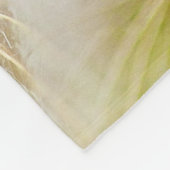 タンポポの白い花 フリースブランケット (角)