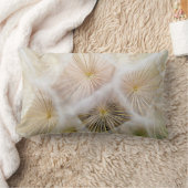 タンポポの白い花 ランバークッション (ブランケット)