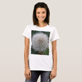 タンポポの種が付いた花のTシャツ Tシャツ (正面フル)