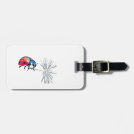 タンポポの種の上の女性のバグ ラゲッジタグ