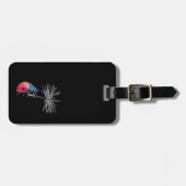 タンポポの種の上の女性のバグ ラゲッジタグ (正面横)