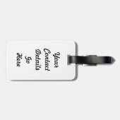 タンポポの種の上の女性のバグ ラゲッジタグ (裏面横)