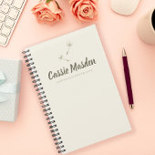 タンポポの種の自然派ボタニカルビジネスロゴ プランナー手帳