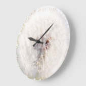 タンポポの種の頭部の時計 ラージ壁時計 (傾斜)