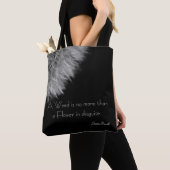 タンポポの種子の頭部の白黒の画像。 トートバッグ (クローズアップ)