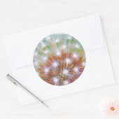 タンポポの種子頭抽象芸術 ラウンドシール (封筒)
