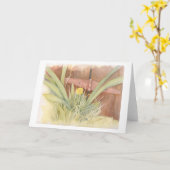 タンポポの空白のなメッセージカード カード (黄色い花)