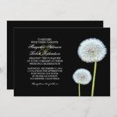 タンポポの結婚式招待状 招待状 (正面/裏面)