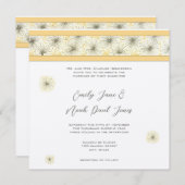 タンポポの結婚式招待状 招待状 (正面/裏面)